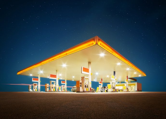 gas station