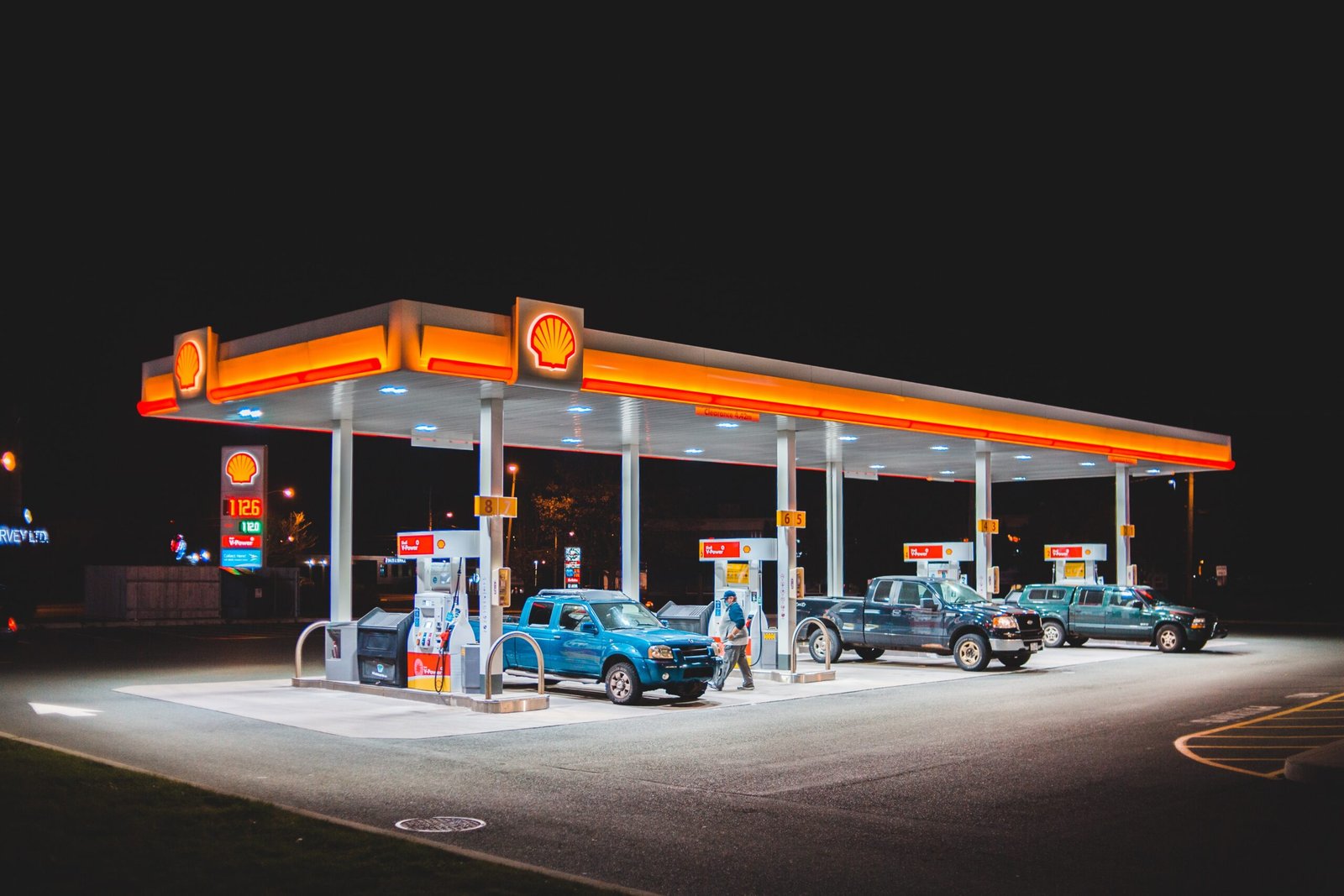 gas station